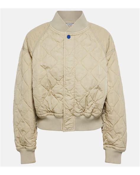 burberry donna bomberini|burberry quilted bomber jacket.